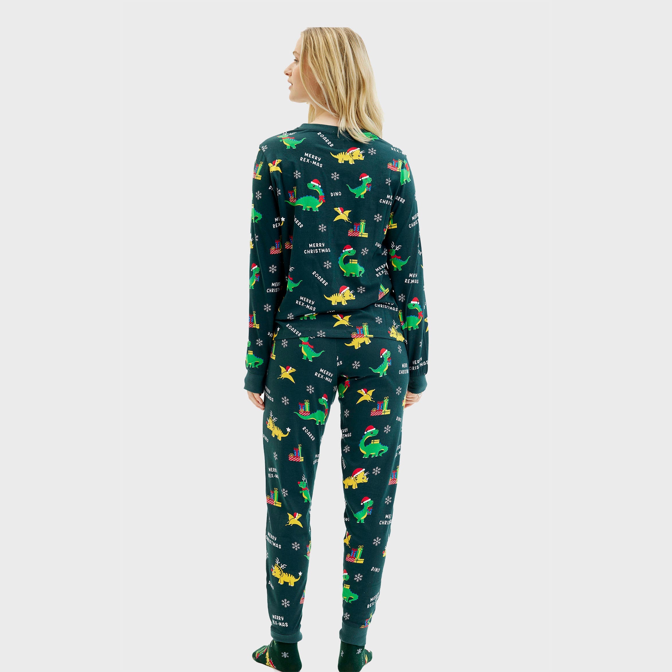 Dino julepyjamas - Dame.